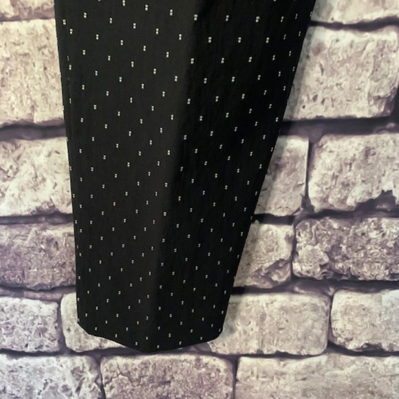 Izod Black & White Ankle Pants Size 14 - Picture 9 of 11